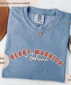 personalized heart warrior shirt for heart awareness custom cardiologist tee red february t shirt for heart health support lj0kl