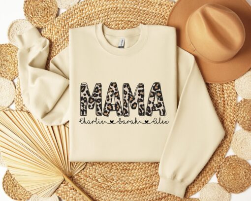 personalized leopard print mom shirt with kids names for mothers day unique custom mom life t shirt xcepz scaled