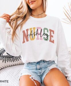 personalized long sleeve nurse t shirt for registered nurses rn grad gift best nurse shirt unique nurse apparel a0d6i