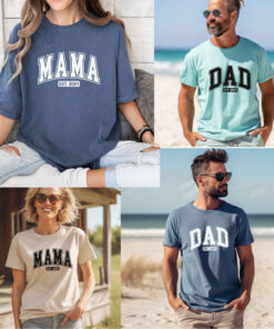 personalized mama and dad matching shirt set for mothers day and fathers day 2024 best mom dad shirts xoocm