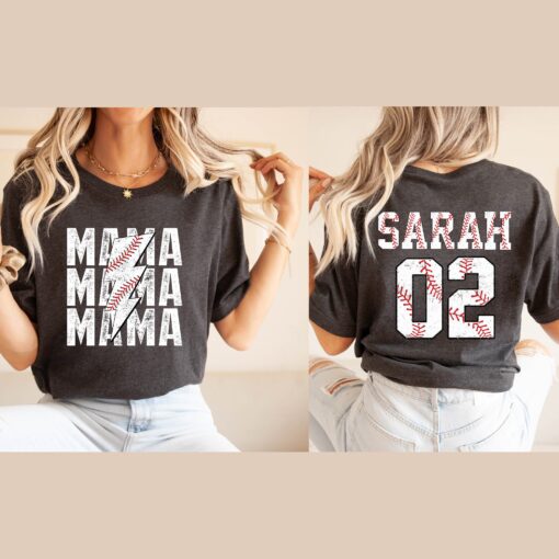 personalized mama baseball shirt with custom name and number for sports teams unique mom life gift ed3ko