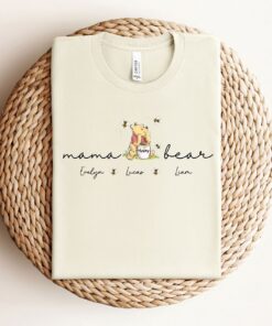 personalized mama bear t shirt for moms cute mothers day shirt custom mom life tee best mom ever gift clw5i