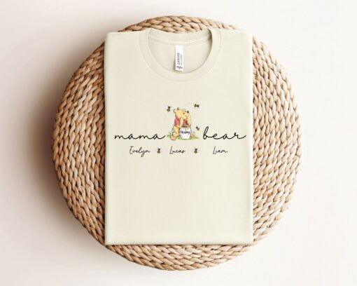 personalized mama bear t shirt for moms cute mothers day shirt custom mom life tee best mom ever gift clw5i