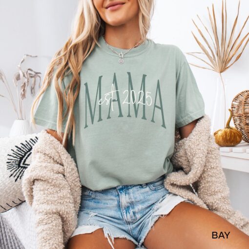 personalized mama est 2025 shirt cute mom t shirt best mom ever shirt for mothers day new mom gifts blsfu