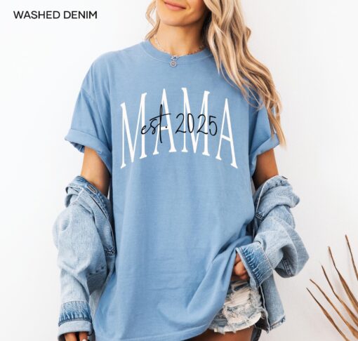 personalized mama est 2025 shirt cute mom t shirt best mom ever shirt for mothers day new mom gifts imcaj