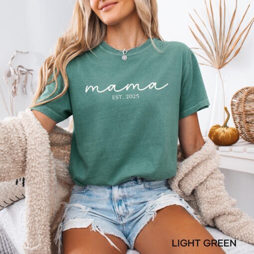 personalized mama est 2025 shirt cute mom t shirt best mom ever shirt unique mothers day gift for new moms