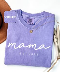 personalized mama est date shirt custom comfort colors t shirt cute mom life tee best mom ever gift for mothers day brjpd