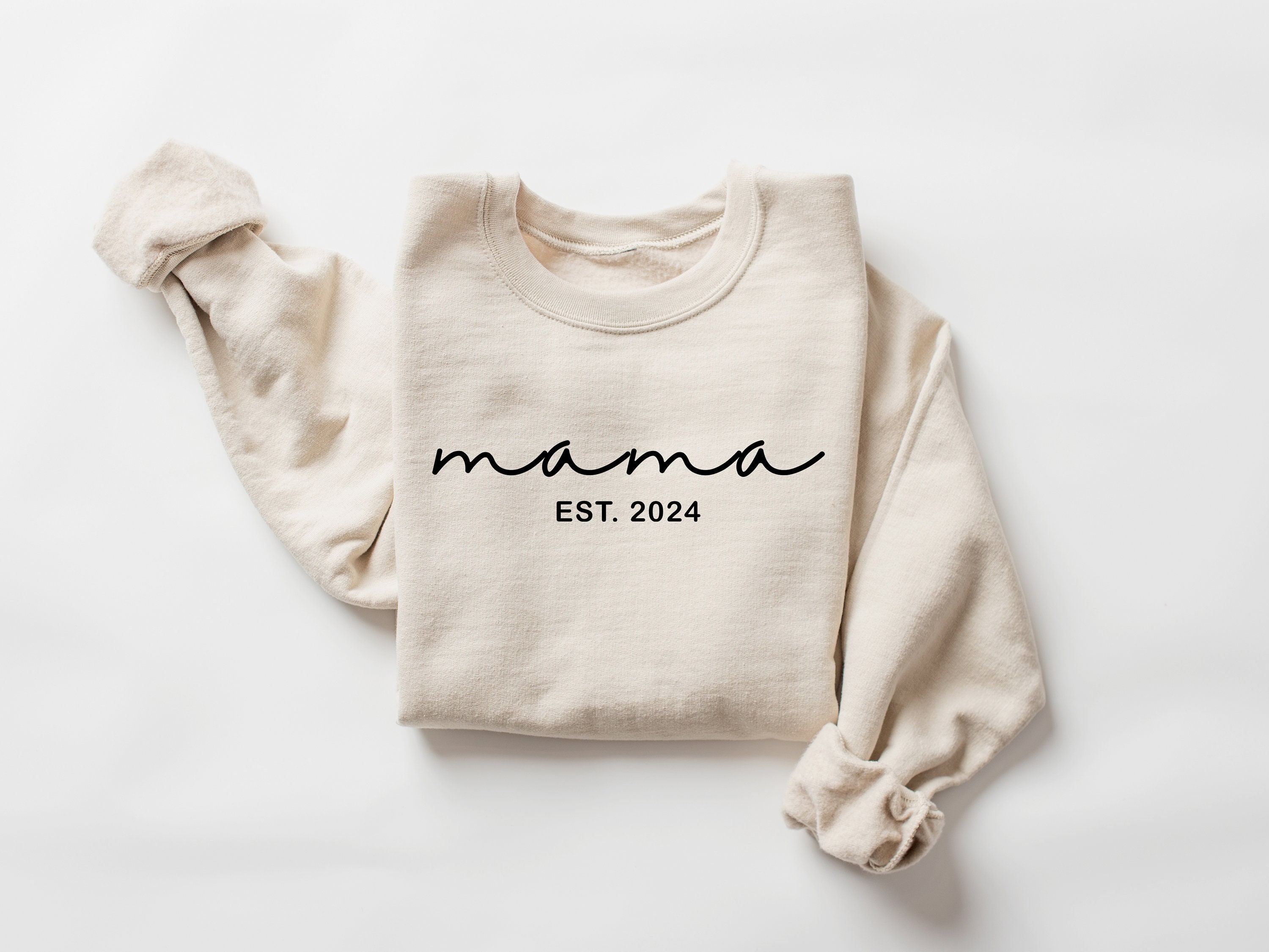 personalized mama est sweatshirt custom crewneck for mom unique mothers day gift thoughtful mama shirt for moms zs6nc scaled