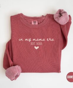 personalized mama est sweatshirt custom mom life crewneck for mothers day birthday pregnancy announcement neheo