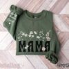 Personalized Mama Est Sweatshirt with Kids Names on Sleeve for Mothers Day Birthday Gift Unique New Mom Apparel
