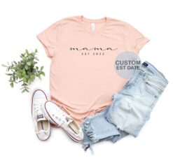 personalized mama established shirt custom mom life t shirt unique mothers day gift for moms and new moms awh5q scaled