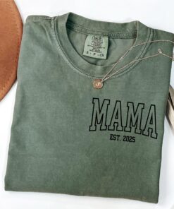 personalized mama established year shirt cute pregnancy announcement unique mom gift for mothers day or birthday 3o7xz