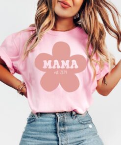 personalized mama flower shirt for mom unique gift for mothers day new mom or baby shower celebrations flcnr