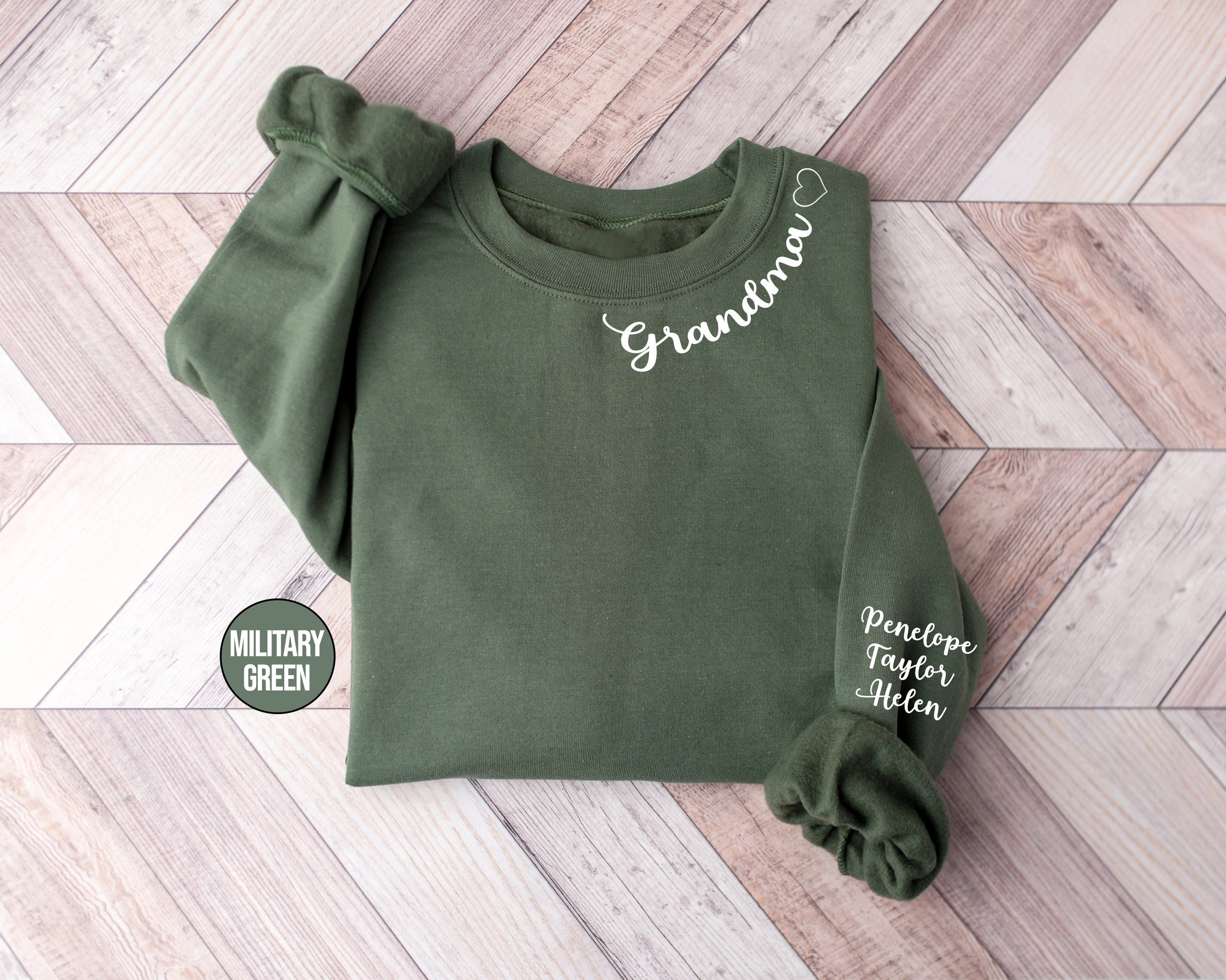 personalized mama heart hoodie with kids names custom mom sweatshirt for mothers day cute mommy outfit with date thabl scaled