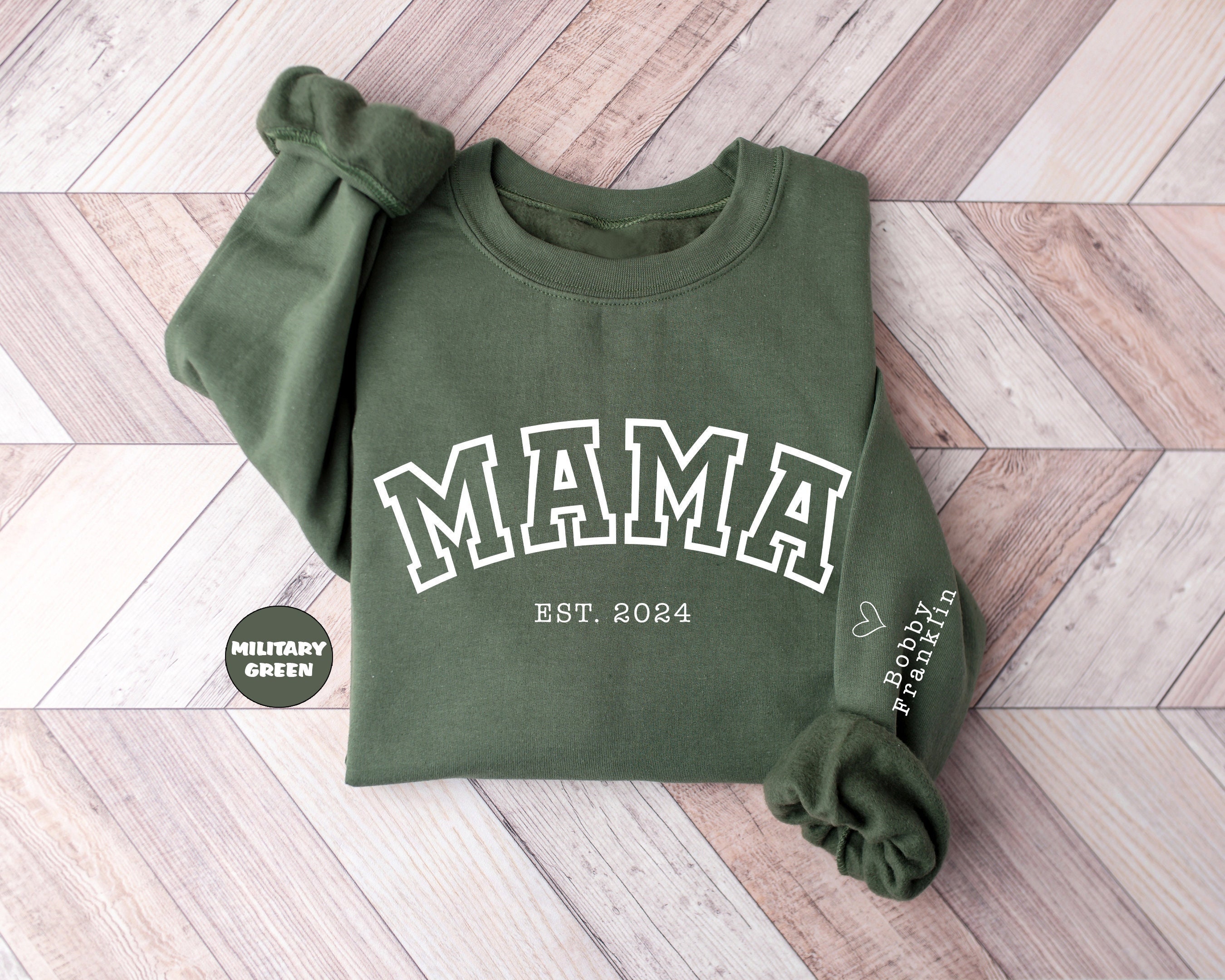 personalized mama hoodie with childrens names and dates cute mom sweatshirt for mothers day gifts and mom life wnv73 scaled