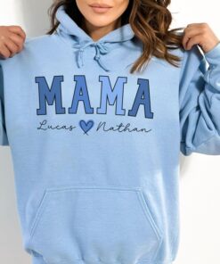 personalized mama hoodie with kids names custom sweatshirt for mothers day unique mom gift idea cc3hw