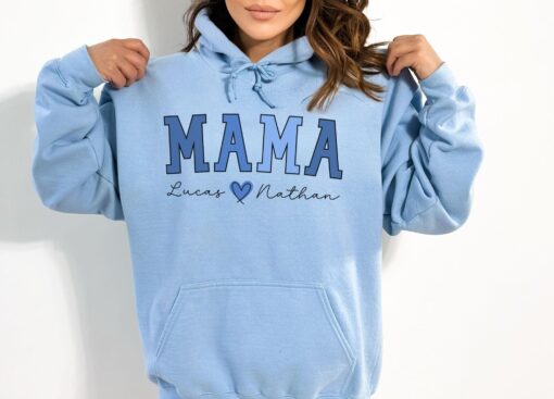 personalized mama hoodie with kids names custom sweatshirt for mothers day unique mom gift idea cc3hw