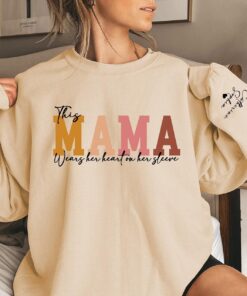 personalized mama hoodie with kids names cute mom sweatshirt for mothers day unique mom life shirt dau4h