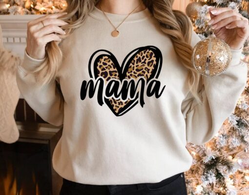 personalized mama shirt custom grandma heart tee nana mimi shirt unique leopard print mom life apparel a6skl