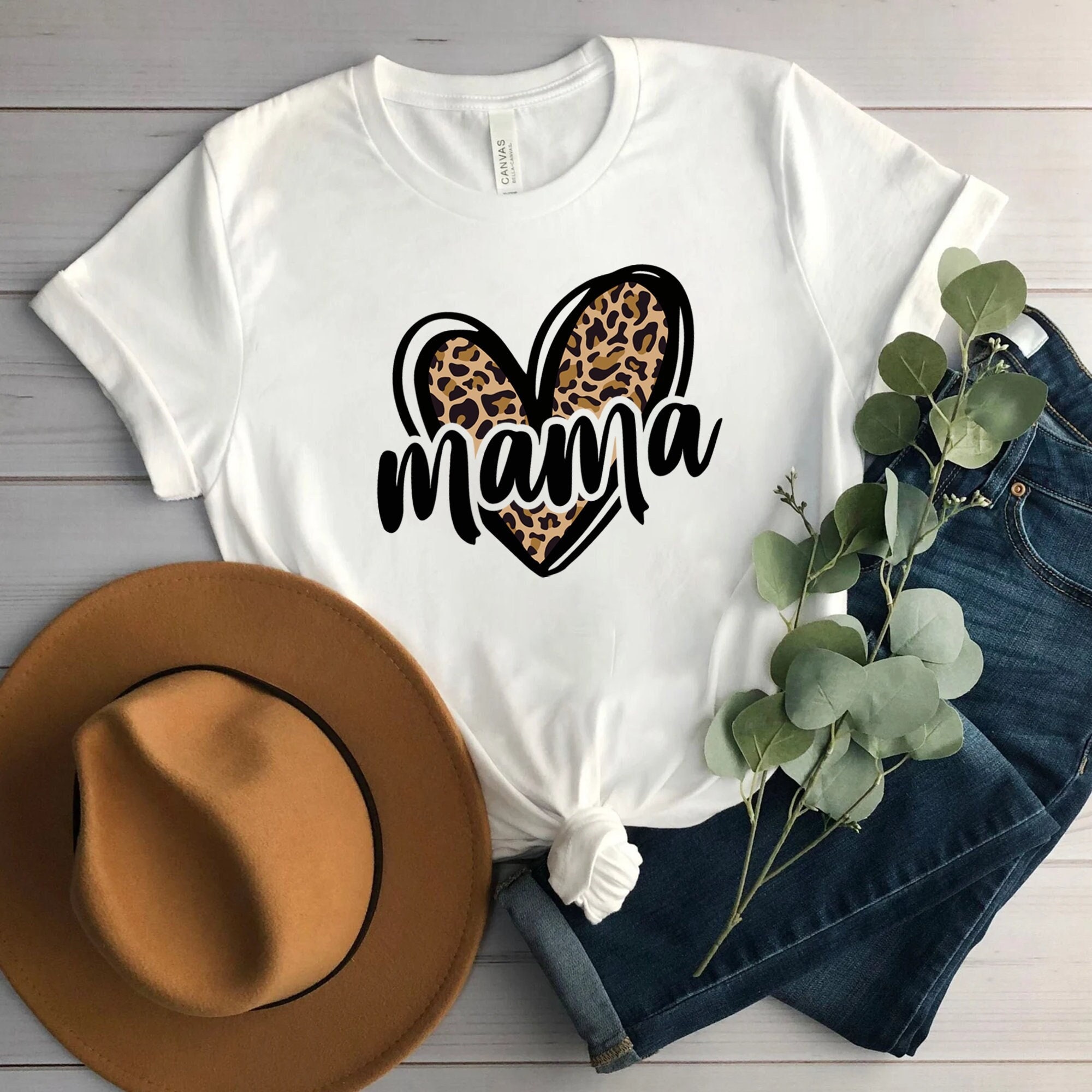 personalized mama shirt custom grandma heart tee nana mimi shirt unique leopard print mom life apparel jzdfv