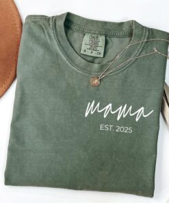 personalized mama shirt for new moms cute mothers day shirt with pocket unique mom life t shirt pyoub