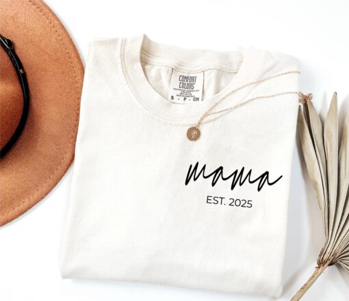 personalized mama shirt for new moms cute mothers day shirt with pocket unique mom life t shirt wimrp