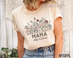 personalized mama shirt with children names custom mom t shirt for mothers day plus size mom life shirt xrql0