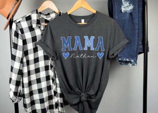 personalized mama shirt with children names custom mom t shirt unique gift for moms best mama ever tee embc8