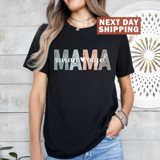personalized mama shirt with childrens names custom mom t shirt unique mothers day gift for moms 3k3sd