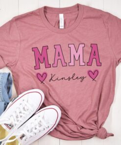 personalized mama shirt with childrens names custom mom t shirt unique mothers day gift for moms bhnie