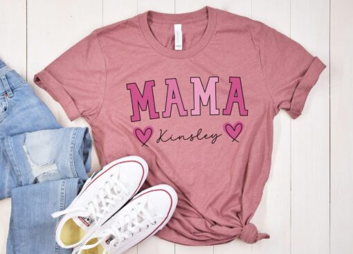 personalized mama shirt with childrens names custom mom t shirt unique mothers day gift for moms bhnie