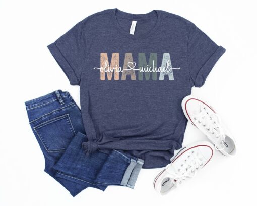 personalized mama shirt with childrens names custom t shirt for mothers day unique mom life tee byjf7