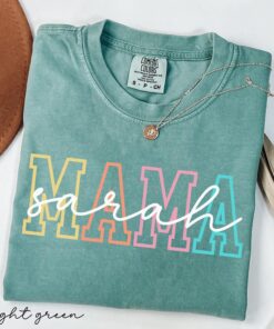 personalized mama shirt with childs name custom family tee for mothers day or mom birthday gift ubyxq