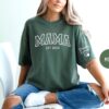 personalized mama shirt with kid name on sleeve custom mom shirt for mothers day pregnancy announcement gifts 8f8wz