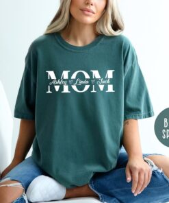 personalized mama shirt with kids name custom mom life t shirt for mothers day new mom gift unique mom shirts ah9m2