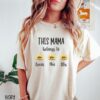 personalized mama shirt with kids names custom sunflower tee for new moms mothers day gift cute mom life shirt m1uni