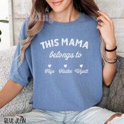 personalized mama shirt with kids names custom tee for new moms mothers day gift and mom birthday gift riwgh