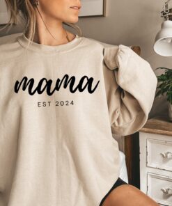 personalized mama sweatshirt est year cute mom shirt for mothers day unique new mom gift personalized mama shirt futal