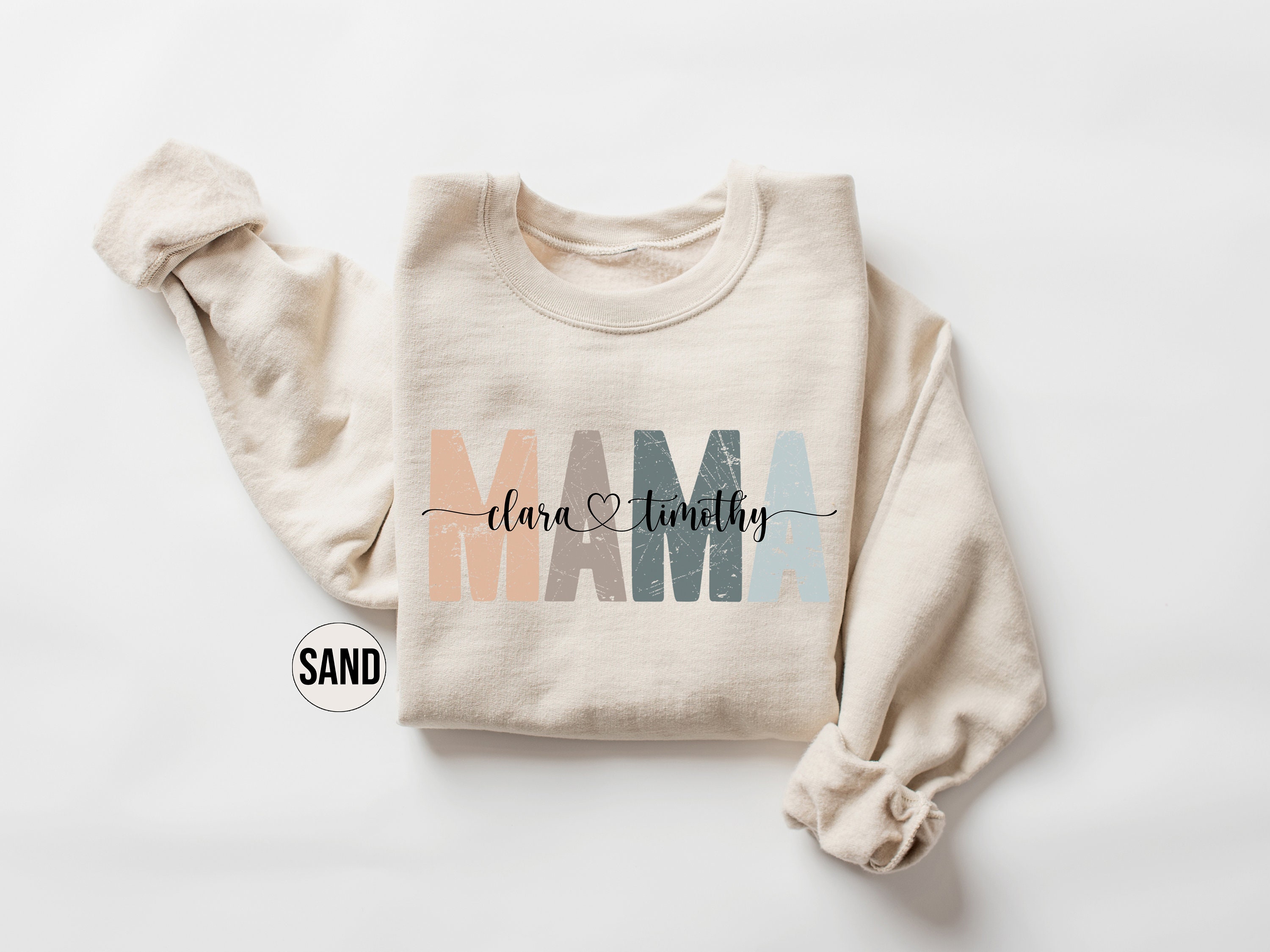 personalized mama sweatshirt with childrens names and date custom mom hoodie for baby announcement and mothers day gifts gqwdg scaled