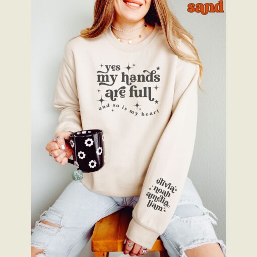 personalized mama sweatshirt with kids names custom mom pullover for busy moms crewneck shirt for mothers day hljsa scaled