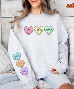 personalized mama sweatshirt with kids names custom mom pullover for mothers day and valentines day gifts 9zqrs