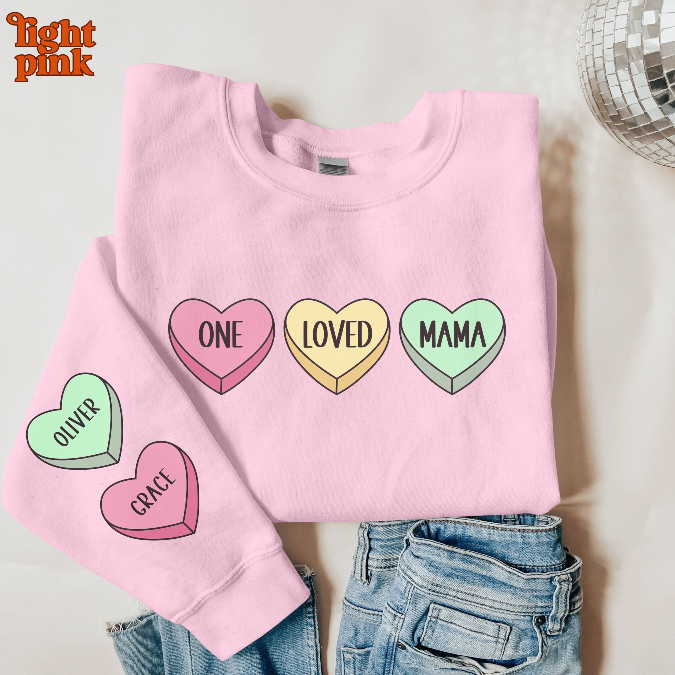 personalized mama sweatshirt with kids names custom mom pullover for mothers day and valentines day gifts gj9og