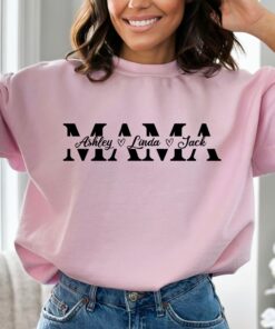 personalized mama sweatshirt with kids names custom mom sweatshirt for mothers day unique new mom gift idea f6nb4