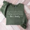 personalized mama sweatshirt with kids names custom mothers day gift cute mom shirt for everyday wear kfcdd