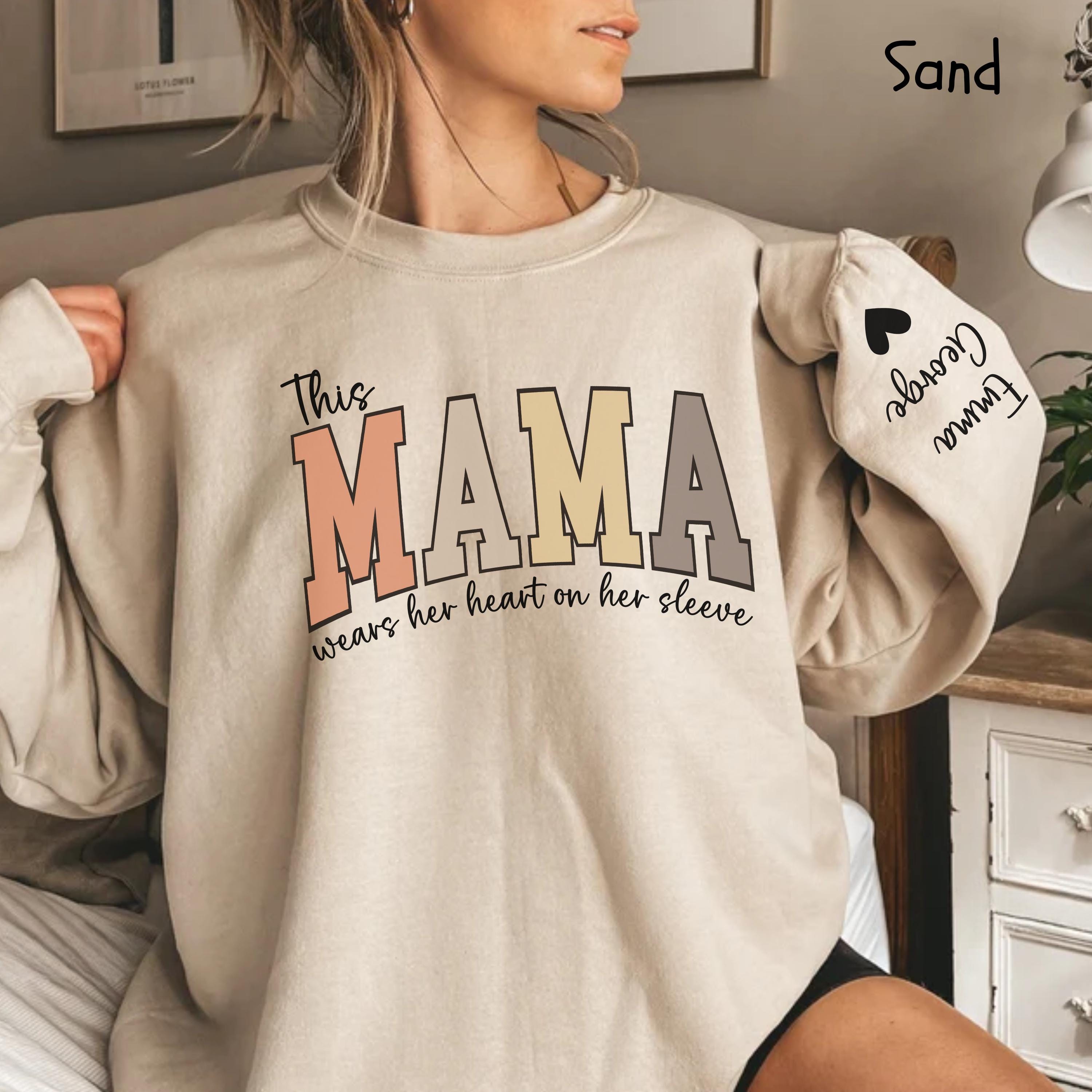 personalized mama sweatshirt with kids names cute mom shirt for mothers day unique custom gift for moms co6qb scaled