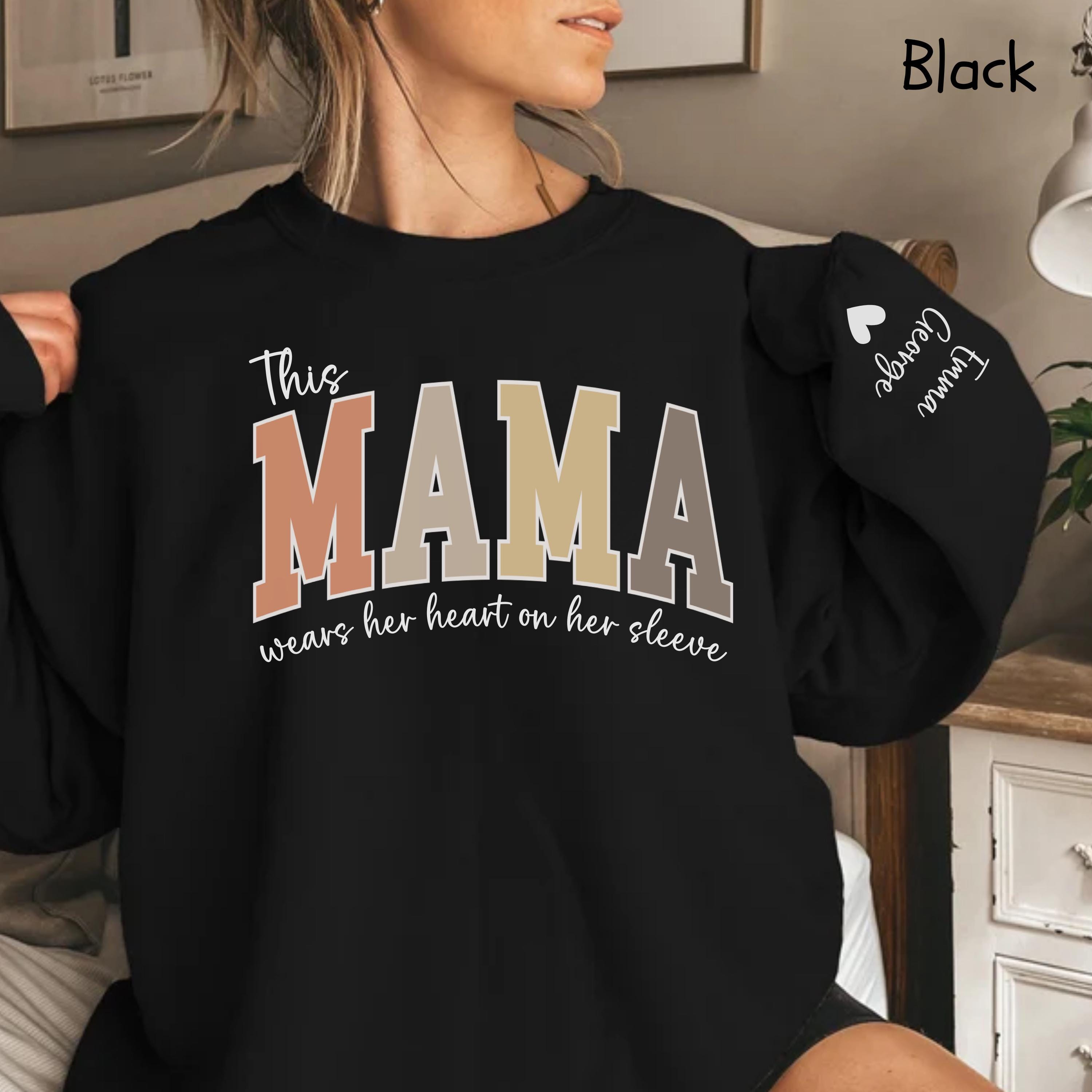 personalized mama sweatshirt with kids names cute mom shirt for mothers day unique custom gift for moms syjvw scaled