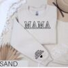 Personalized Mama Sweatshirt with Kids Names on Sleeve Custom Mom Crewneck Best Mom Ever Shirt for Mothers Day