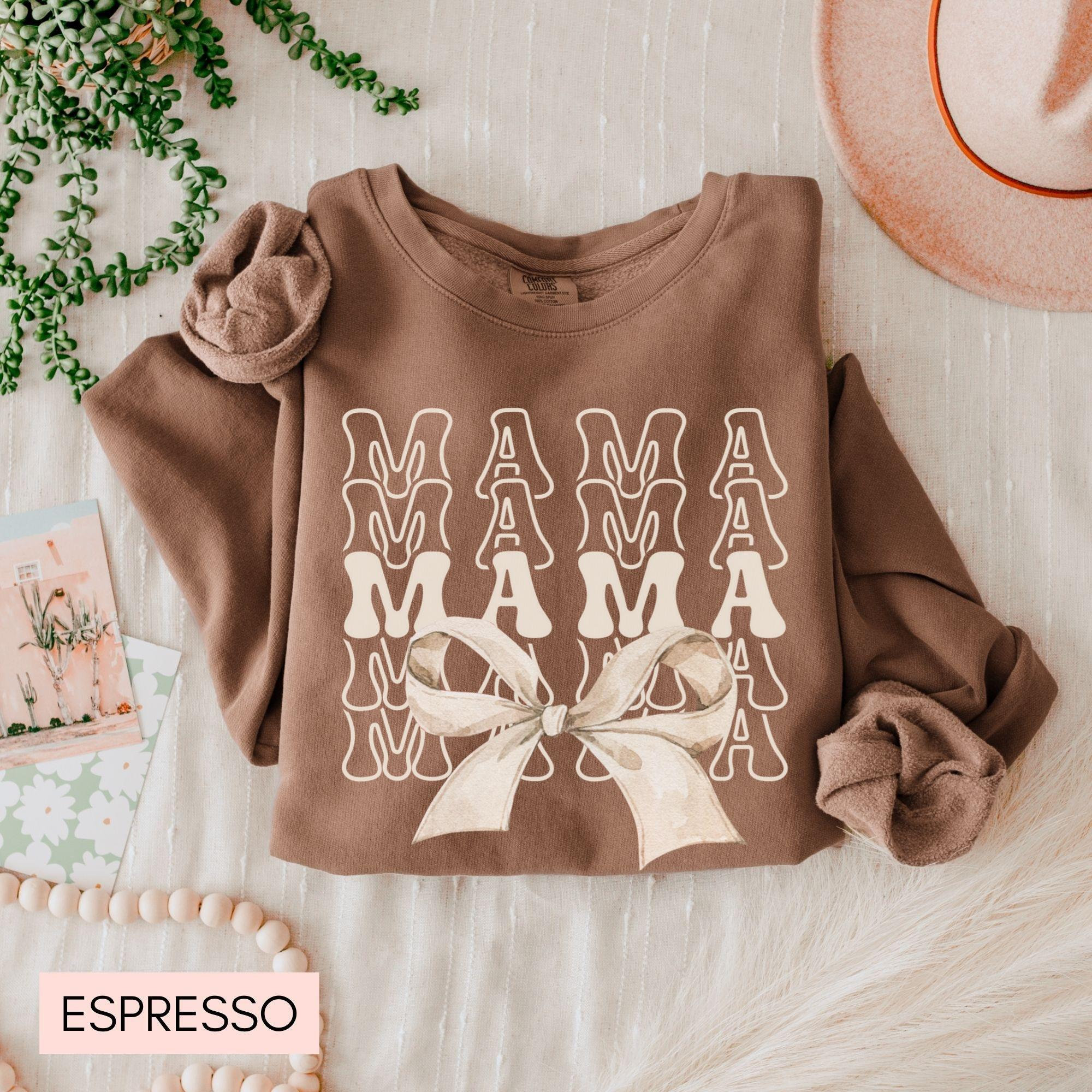 personalized mama sweatshirt with kids names on sleeve for mothers day birthday gift new mom custom apparel ap2lc