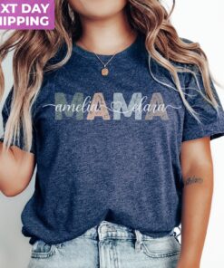 personalized mama t shirt with childrens names custom mom shirt for mothers day unique mama shirt gift idea ljgp4