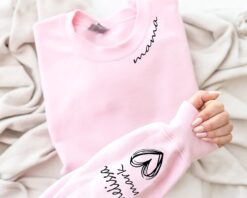 personalized mama t shirt with kids name on sleeve custom mother sweatshirt ideal for mothers day or christmas gift 8xuhg